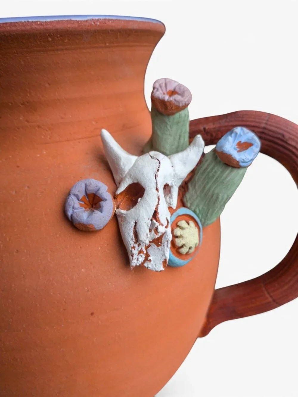 Handmade Southwestern Terracotta Pitcher by Polly, Boulder CO